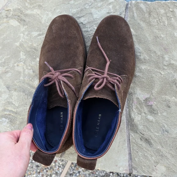 Cole Haan Ogden Stitch Chukka Boot Brown Suede C26393 Shoes 12M - Picture 8 of 10